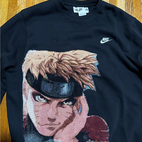 Nike Custom Naruto Embroidery Sweatshirt Large - Picture 2 of 4